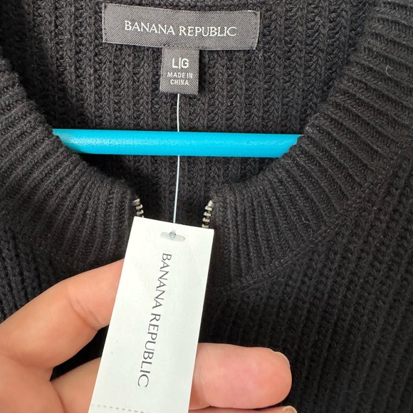 Mens Banana Republic Full Zip Merino Wool Blend Sweater NWT - Picture 8 of 13